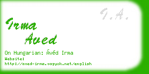 irma aved business card